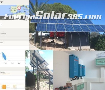 Instalacion Fotovoltaica aislada para suministro a farolas LED