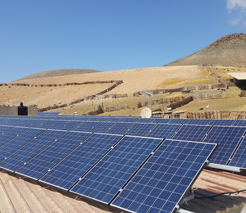 ​La empresa Cambio Energético instala la mayor instalación fotovoltaica aislada de las Islas Canarias